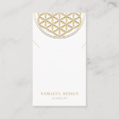 De Visite Carte d'affichage du collier ・ Gold Blume des Lebe (Devant)