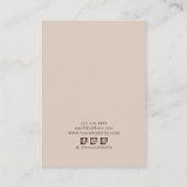 De Visite Carte d'affichage du collier ・ Les médias sociaux  (Dos)