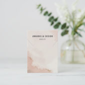 De Visite Carte d'affichage du collier ・ Pastel Dusty Pink & (Debout devant)