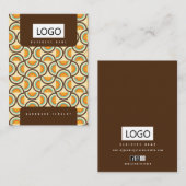 De Visite Carte d'affichage du collier rétro (Devant / Derrière)