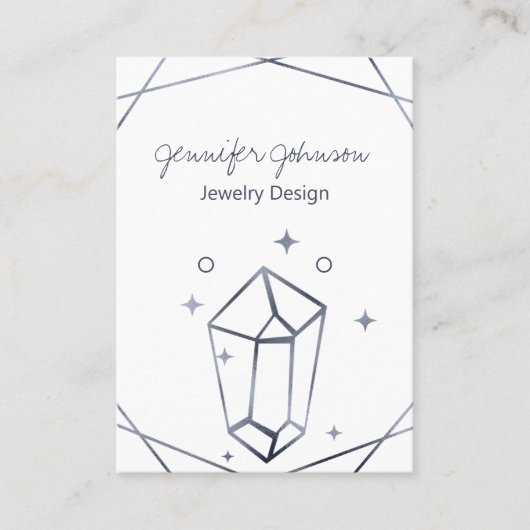 De Visite Carte d'affichage du Porte-oreille gris foncé (Devant)