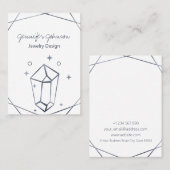 De Visite Carte d'affichage du Porte-oreille gris foncé (Devant / Derrière)