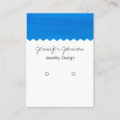 De Visite Carte d'affichage du support d'oreille motif aquar (Devant)