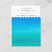 De Visite Carte d'affichage du support d'oreille motif aquar (Dos)