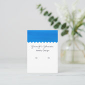 De Visite Carte d'affichage du support d'oreille motif aquar (Debout devant)