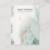 De Visite Carte d'affichage Emerald Green Silver Agate (Devant)