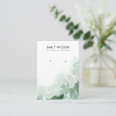 De Visite Carte d'affichage Emerald Green Silver Agate (Debout devant)