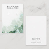 De Visite Carte d'affichage Emerald Green Silver Agate (Devant / Derrière)