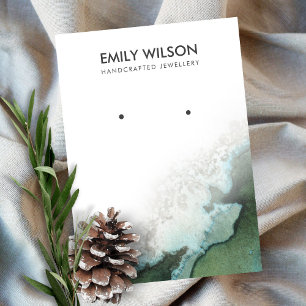 De Visite Carte d'affichage Emerald Green Silver Agate