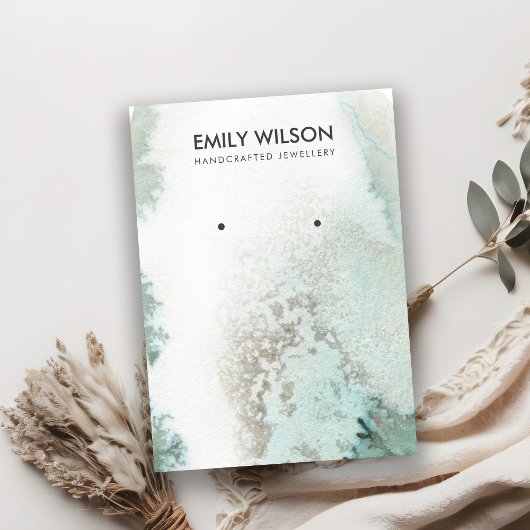 De Visite Carte d'affichage Emerald Green Silver Agate