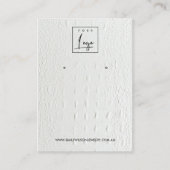 DE VISITE CARTE D'AFFICHAGE EN CUIR BLANC TEXTURE ÉTUDIANT (Devant)