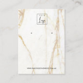 DE VISITE CARTE D'AFFICHAGE EN MARBRE GOLD CALACATTA (Devant)