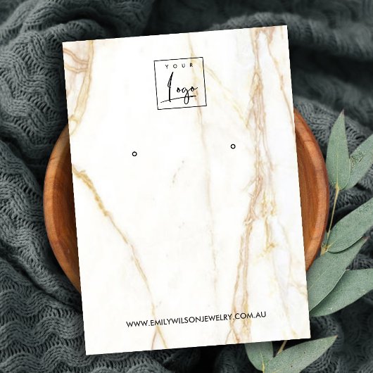 DE VISITE CARTE D'AFFICHAGE EN MARBRE GOLD CALACATTA