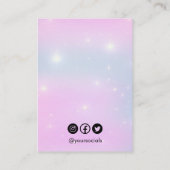 De Visite Carte d'affichage Glittery tendance (Dos)