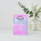 De Visite Carte d'affichage Glittery tendance (Debout devant)