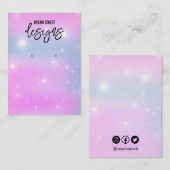 De Visite Carte d'affichage Glittery tendance (Devant / Derrière)
