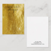 De Visite Carte d'affichage Gold (Devant / Derrière)