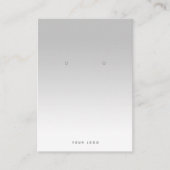 De Visite Carte d'affichage Gray blanc Gradient simple (Devant)