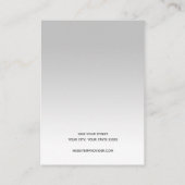 De Visite Carte d'affichage Gray blanc Gradient simple (Dos)