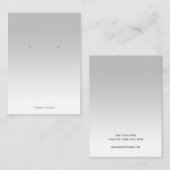 De Visite Carte d'affichage Gray blanc Gradient simple (Devant / Derrière)