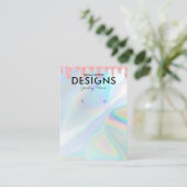 De Visite Carte d'affichage Holographique Holographique Holo (Debout devant)