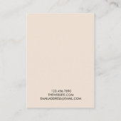 De Visite Carte d'affichage minimaliste tendance (Dos)