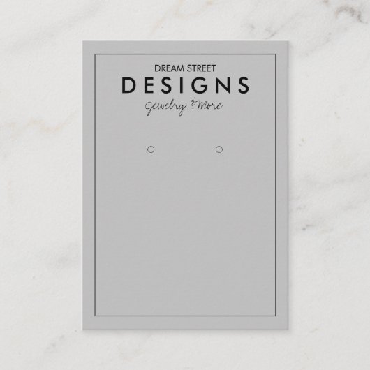 De Visite Carte d'affichage minimaliste tendance (Devant)