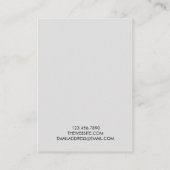 De Visite Carte d'affichage minimaliste tendance (Dos)