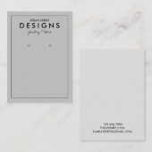 De Visite Carte d'affichage minimaliste tendance (Devant / Derrière)