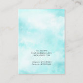 De Visite Carte d'affichage moderne Blue Sky Clouds (Dos)