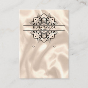 De Visite Carte d'affichage moderne Mandala Earring