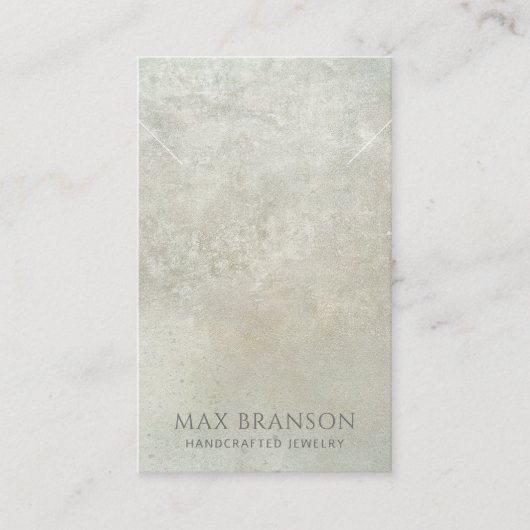 De Visite Carte d'affichage moderne Pearlescent Collier (Devant)