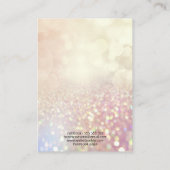 De Visite Carte d'affichage Opal Parties scintillant rose or (Dos)