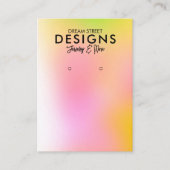 De Visite Carte d'affichage orange rose tendance (Devant)