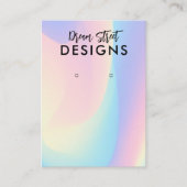 De Visite Carte d'affichage Pastel Arc-en-Ciel (Devant)