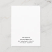 De Visite Carte d'affichage Pastel Pink Flower (Dos)