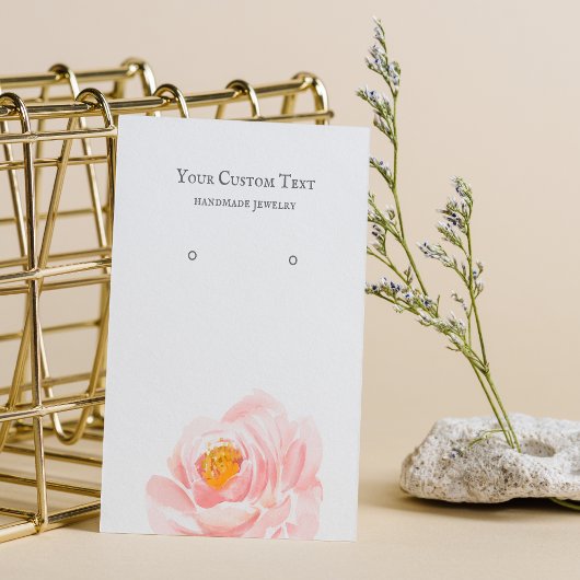 De Visite Carte d'affichage Pastel Pink Flower