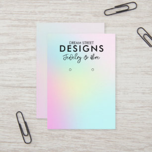 De Visite Carte d'affichage Pink Blue Pastel