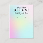 De Visite Carte d'affichage Pink Blue Pastel (Devant)