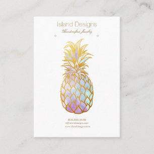 De Visite Carte d'affichage pour bijoux à ananas