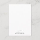 De Visite Carte d'affichage pour bijoux à oreilles ・ Aquarel (Dos)