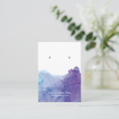 De Visite Carte d'affichage pour bijoux à oreilles ・ Aquarel (Debout devant)