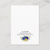 De Visite Carte d'affichage pour bijoux à oreilles ・ Aquarel (Dos)