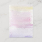 De Visite Carte d'affichage pour bijoux à oreilles ・ Aquarel (Dos)