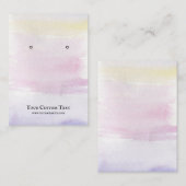 De Visite Carte d'affichage pour bijoux à oreilles ・ Aquarel (Devant / Derrière)