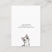 De Visite Carte d'affichage pour bijoux à oreilles ・ Cute Ki (Dos)