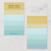 De Visite Carte d'affichage pour bijoux Summer Beach (Devant / Derrière)
