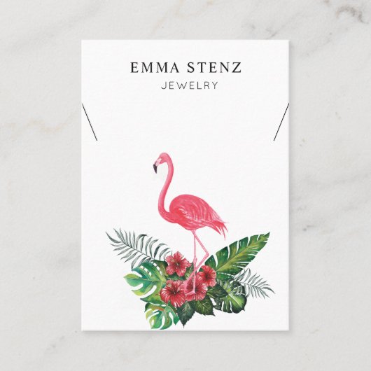 De Visite Carte d'affichage pour collier à Accent Tropical (Devant)