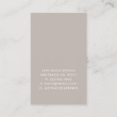 De Visite Carte d'affichage pour femme Abstraite fabricant d (Dos)