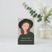 De Visite Carte d'affichage pour femme Abstraite fabricant d (Debout devant)